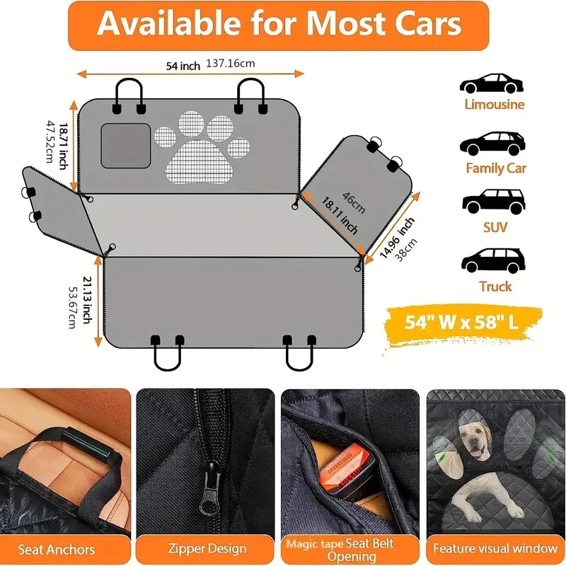 Waterproof Pet Car Hammock