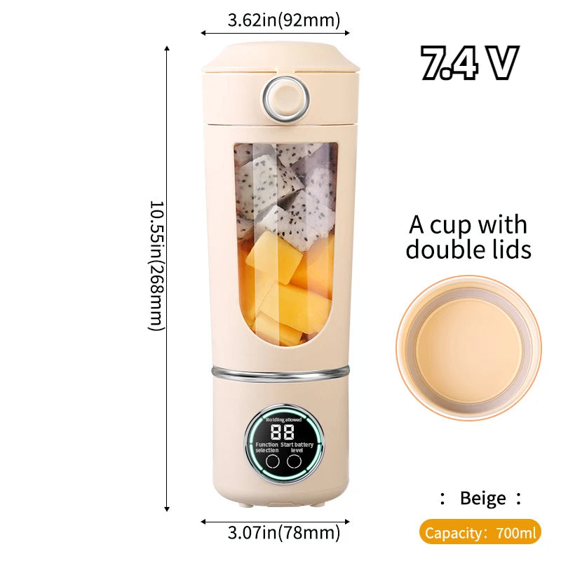 Portable 2 in 1 Blender Bottle