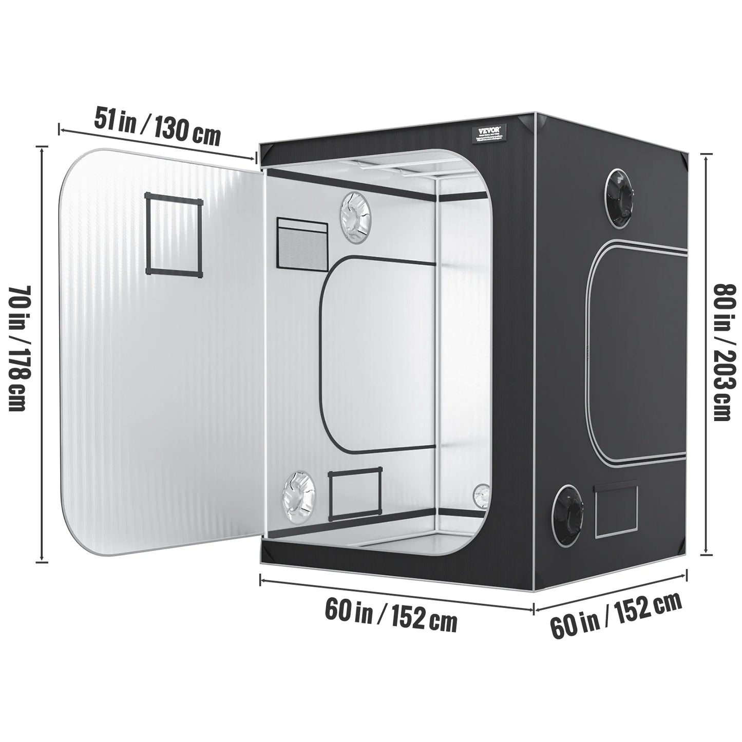 5x5 Reinforced Grow Tent