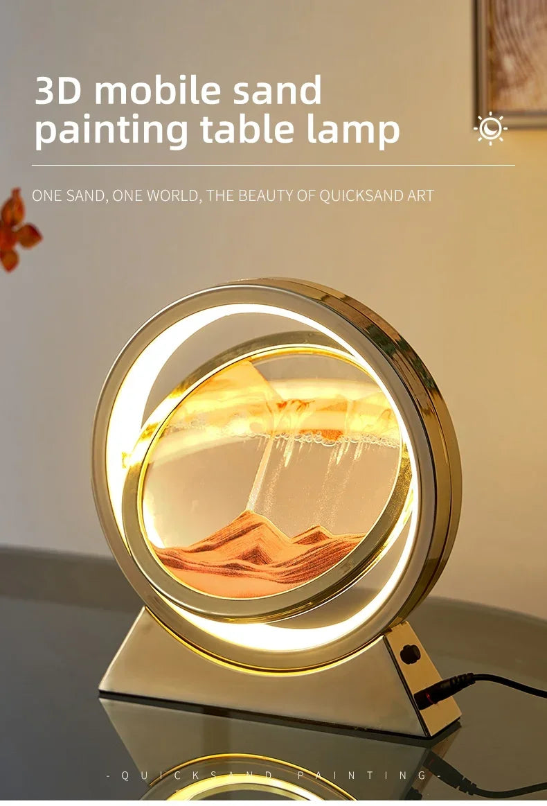 Moving Sand Art Lamp