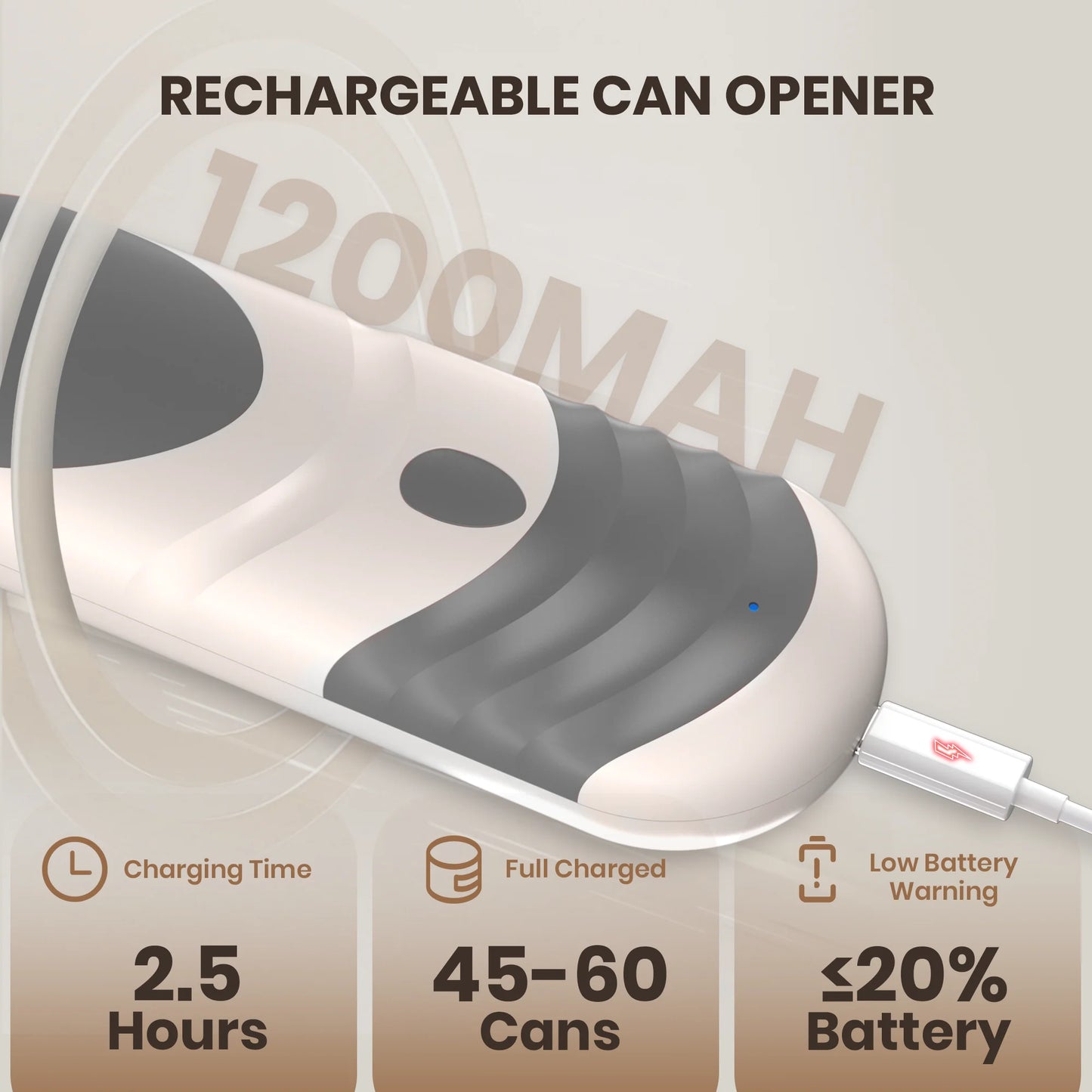 Rechargeable Electric Can Opener