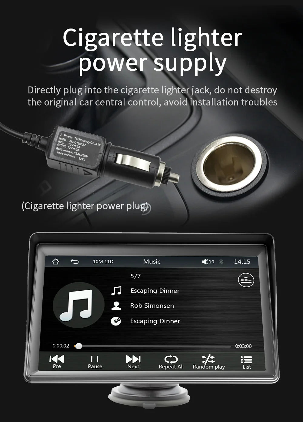 7" Wireless Car Display