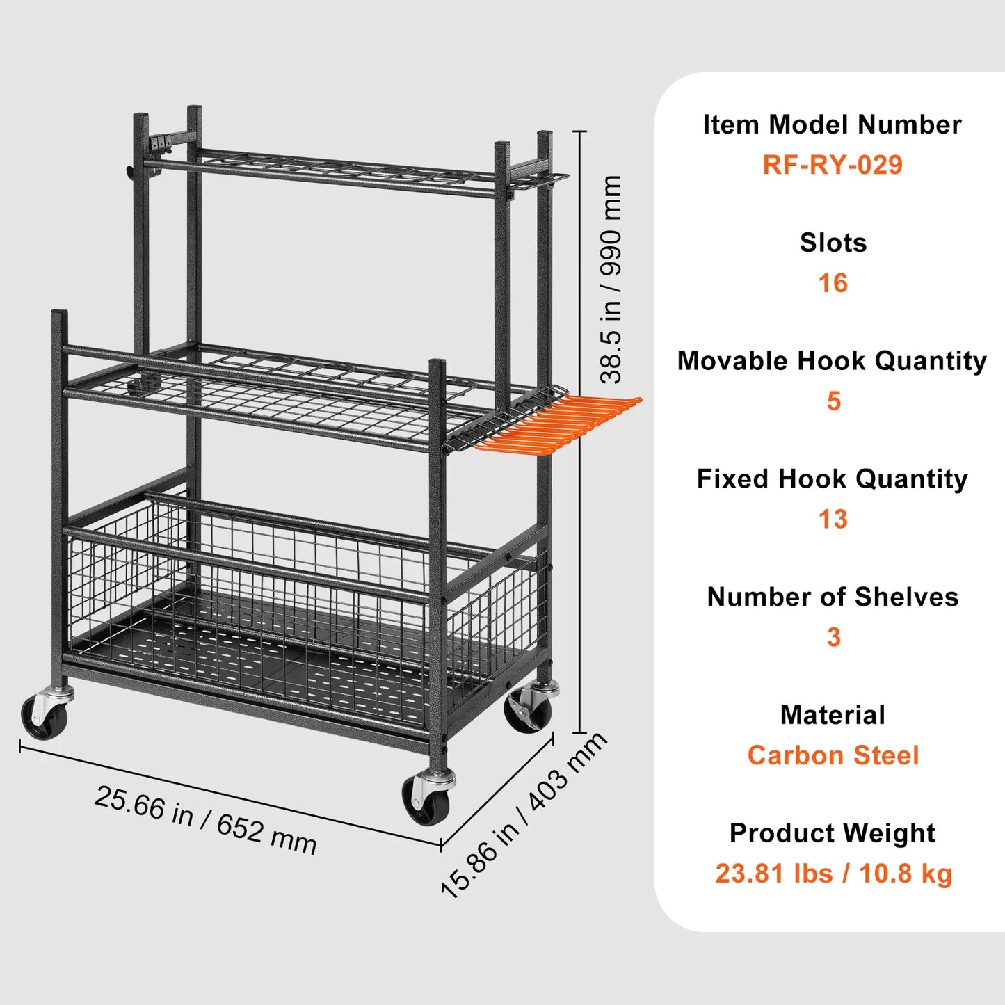 Tool Organizing Storage Trolley