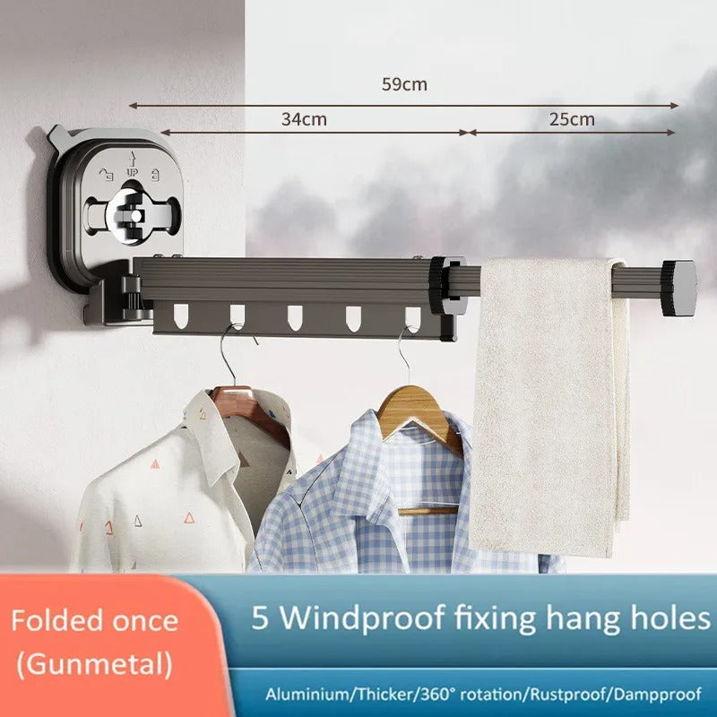 Wall-Mounted Drying Rack