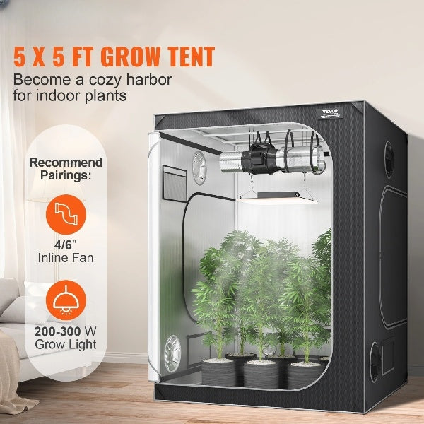 5x5 Reinforced Grow Tent