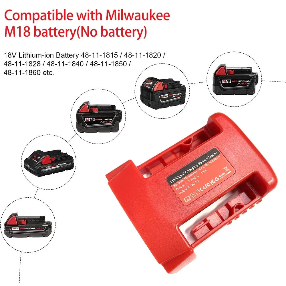 Milwaukee USBC Adapter
