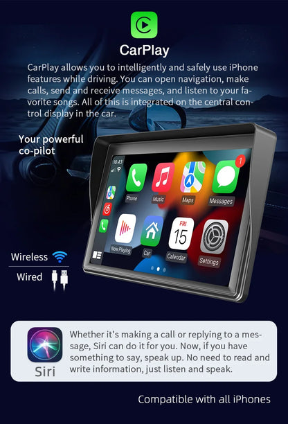 7" Wireless Car Display